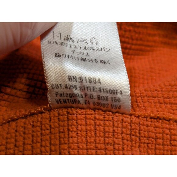 Vintage Patagonia Men's R.5 1/4 Zip Up Sweater - Rust Orange - Picture 3 of 11